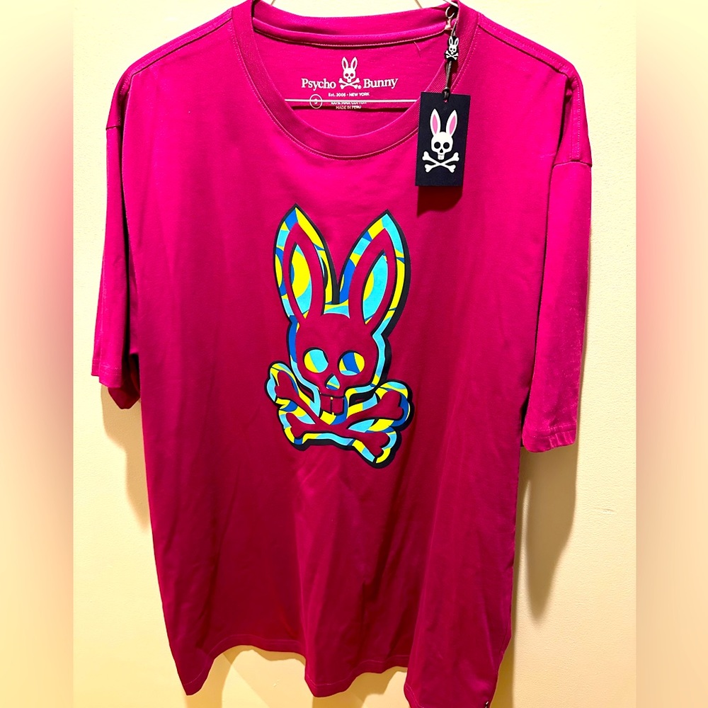 Psycho Bunny - MENS ASH GRAPHIC TEE - Size 9 (XXXL)- Brand New with Tags; unworn